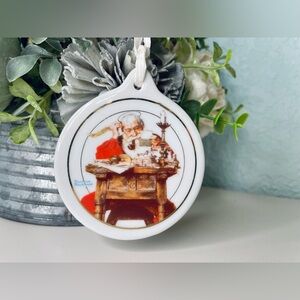 1996 Vintage Santa Reading Letters JCPenney Ornament